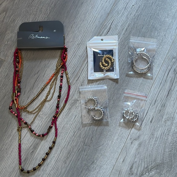 Shein dress size large with bonus necklace and earrings new - Picture 7 of 9